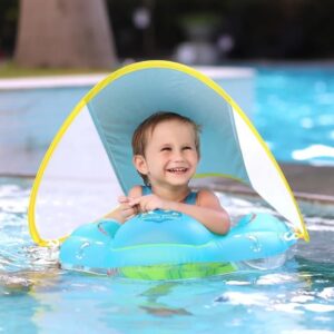Flotador para infantil con toldo y protección UV 50